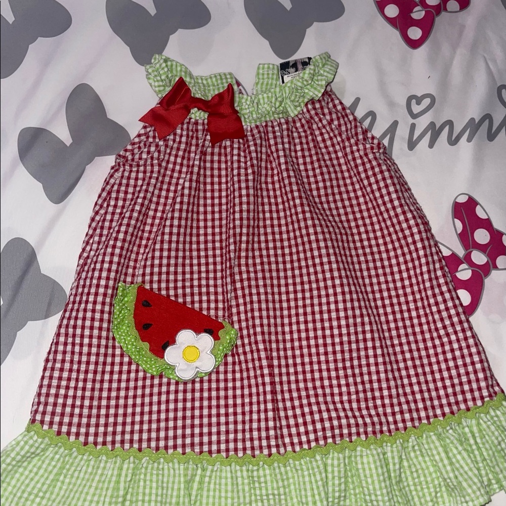 Rare Editions Toddler Watermelon Dress